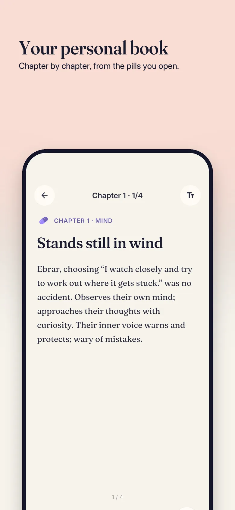 The book reader with real page turns
